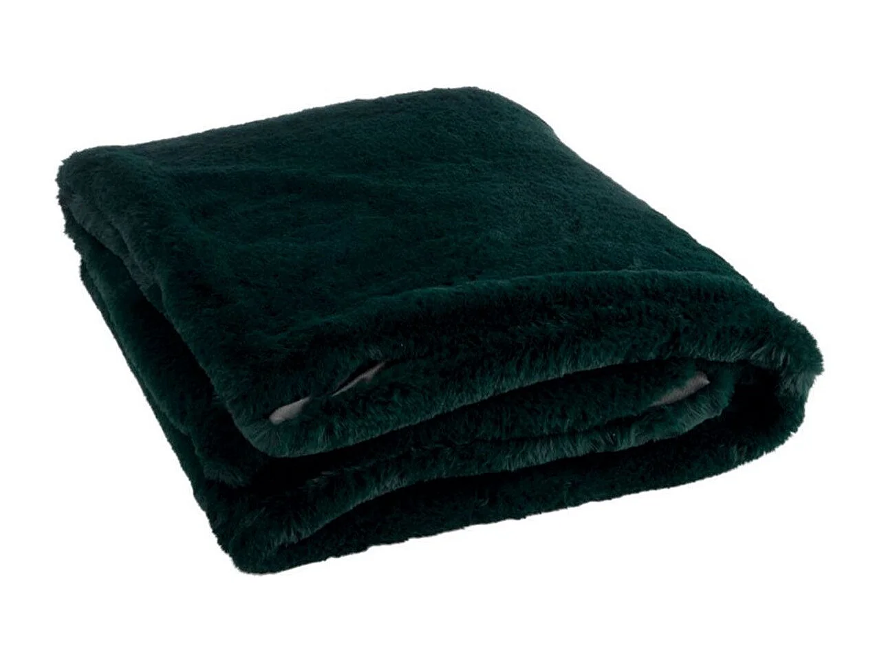 Plaid Imitation Fourrure "Cutie" 130x180cm Vert