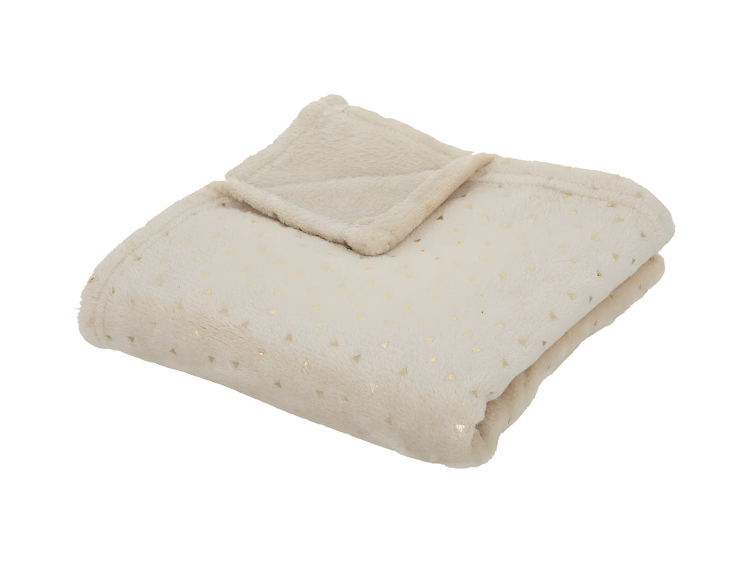Plaid Flanelle Enfant "Berlingot" 75x100cm Beige
