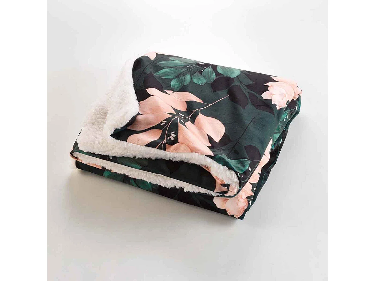 Plaid Velours "Belline" 125x150cm Émeraude