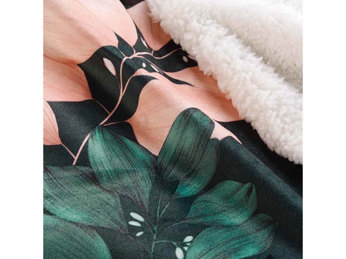 Plaid Velours "Belline" 125x150cm Émeraude