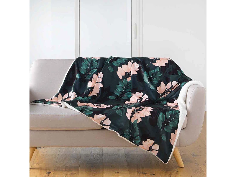 Plaid Velours "Belline" 125x150cm Émeraude