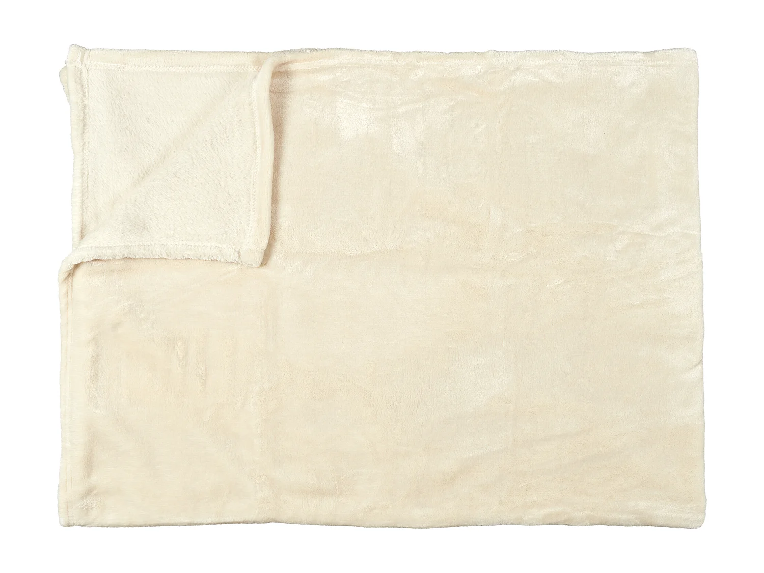 Plaid Flanelle Beige 125x150cm Beige