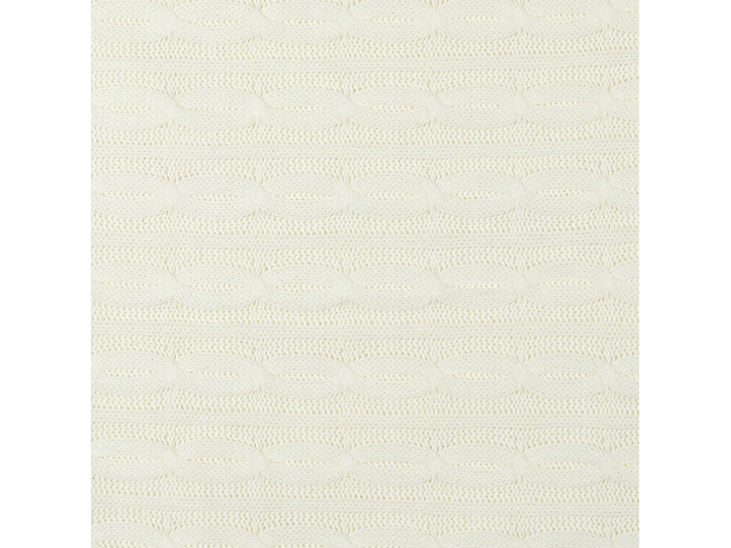 Plaid Sherpa Torsade Creme 120x150cm Beige