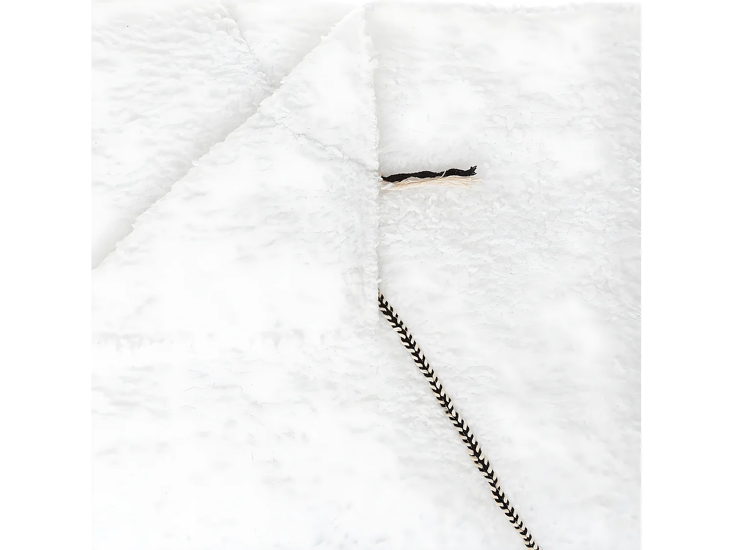 Plaid Imprimé "Safari" 130x180cm Blanc