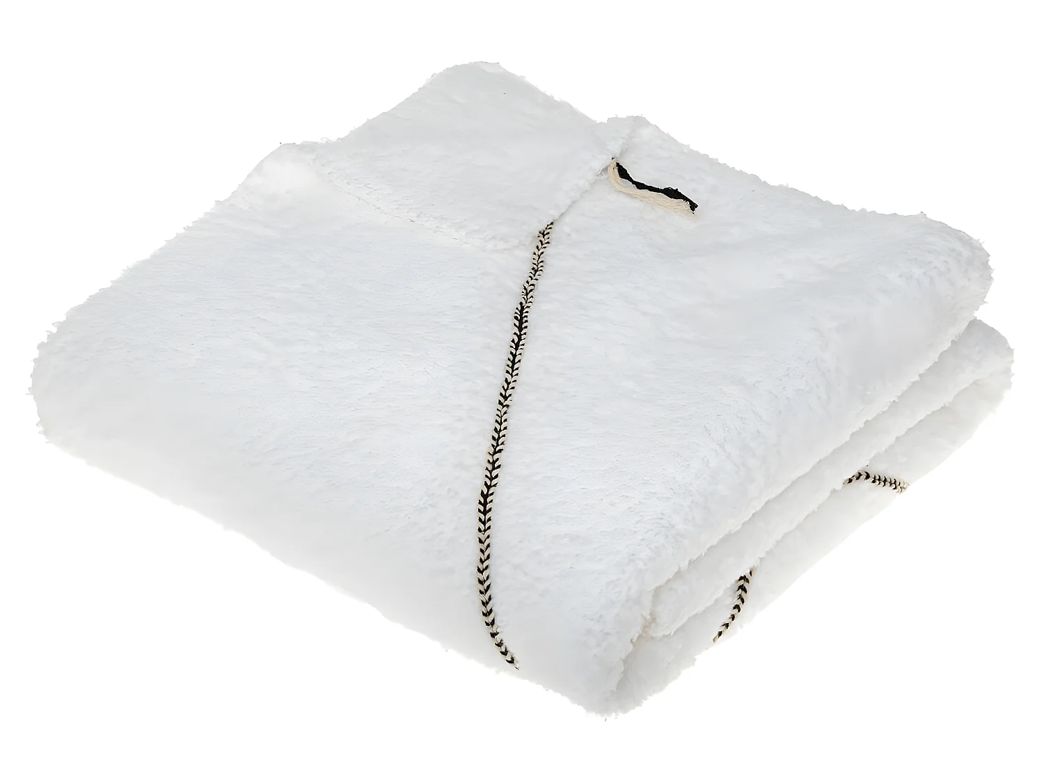 Plaid Imprimé "Safari" 130x180cm Blanc