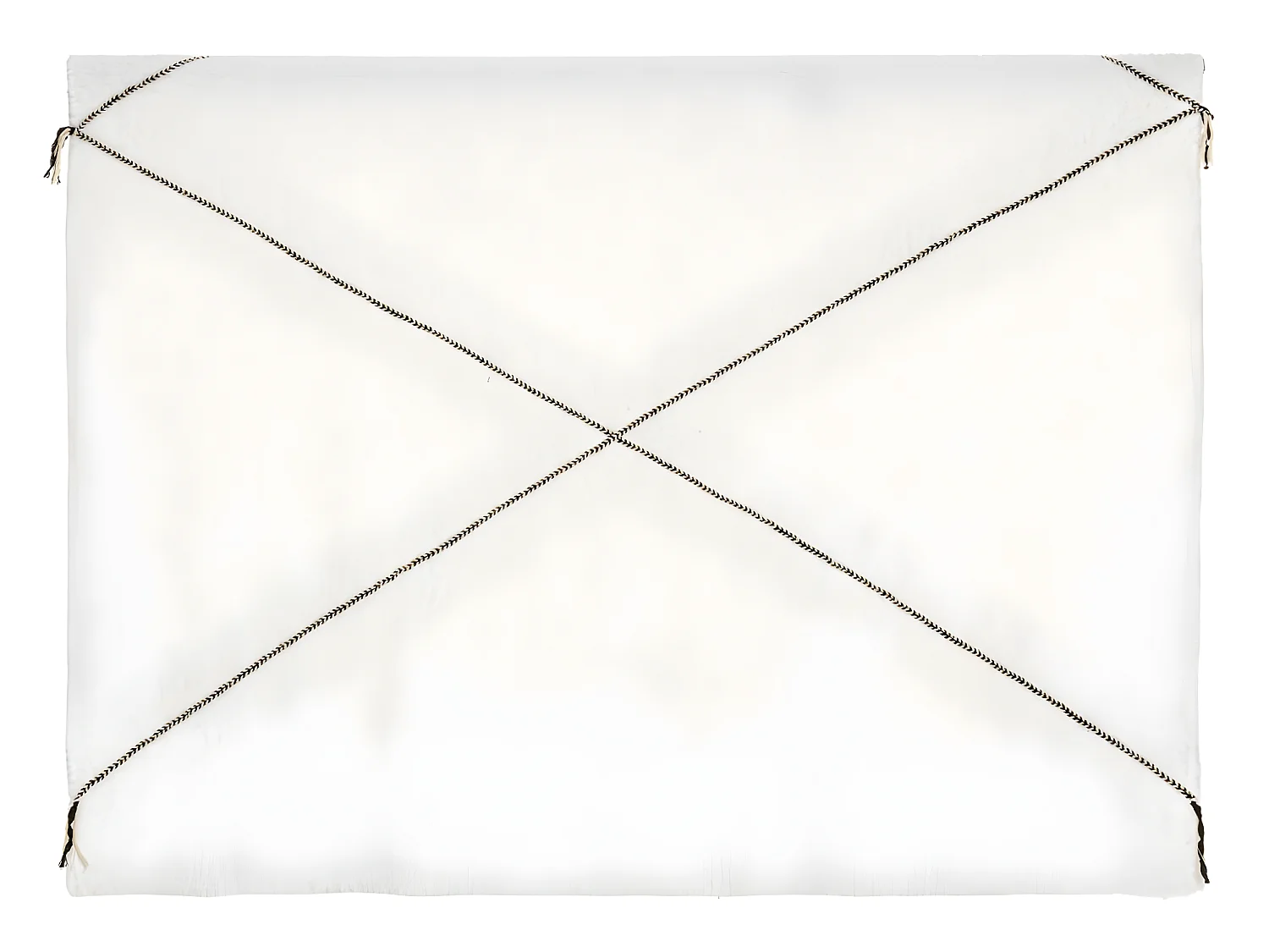 Plaid Imprimé "Safari" 130x180cm Blanc