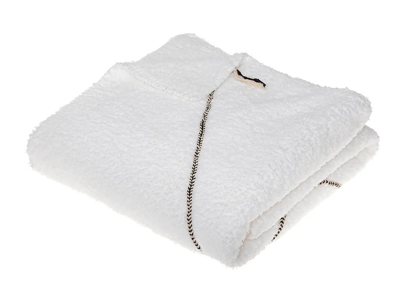 Plaid Imprimé "Safari" 130x180cm Blanc