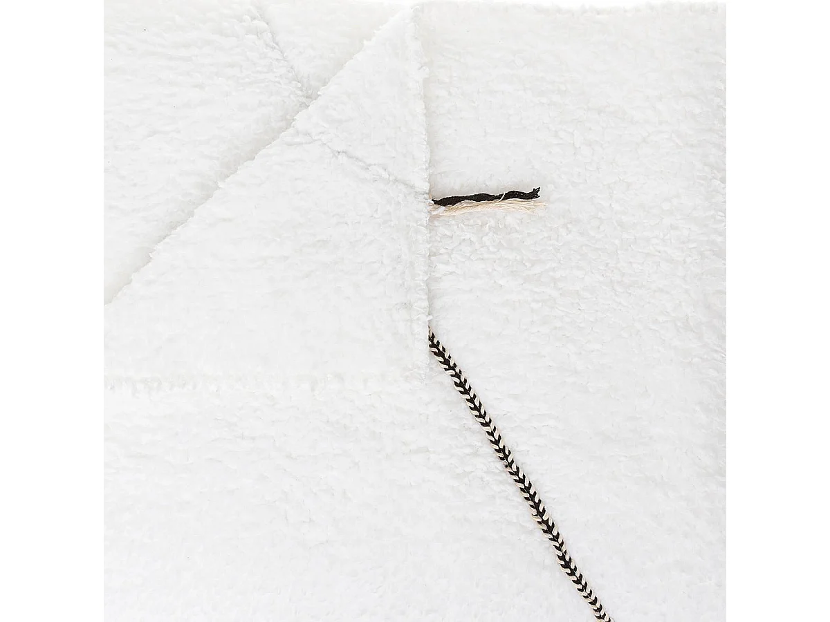 Plaid Imprimé "Safari" 130x180cm Blanc