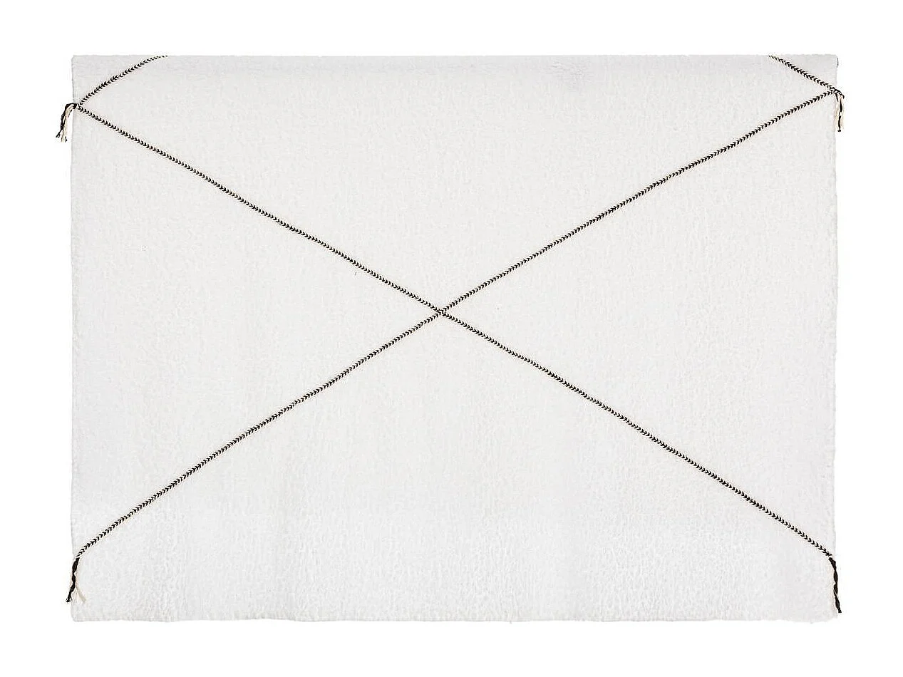 Plaid Imprimé "Safari" 130x180cm Blanc