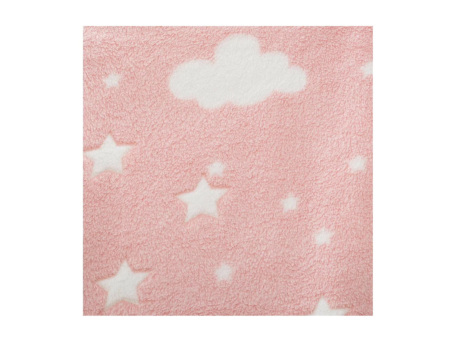 Plaid Phosphorescent Enfant "Reka" 125x150cm Rose