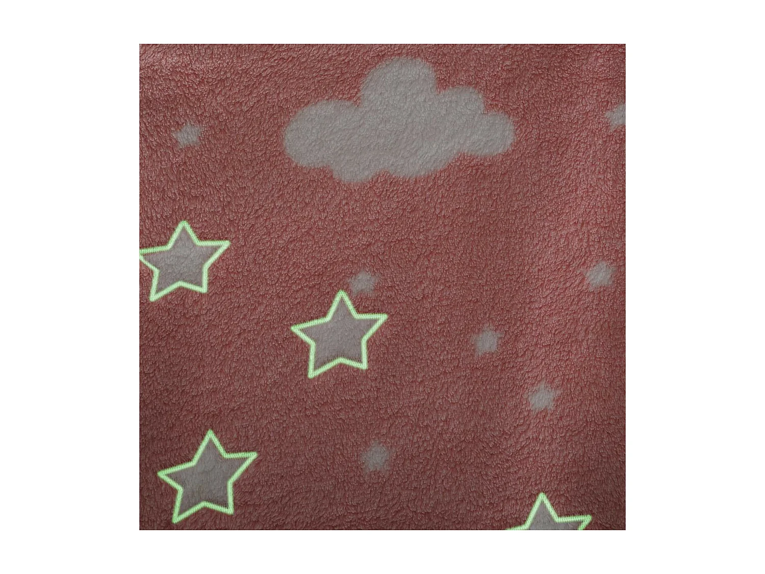 Plaid Phosphorescent Enfant "Reka" 125x150cm Rose