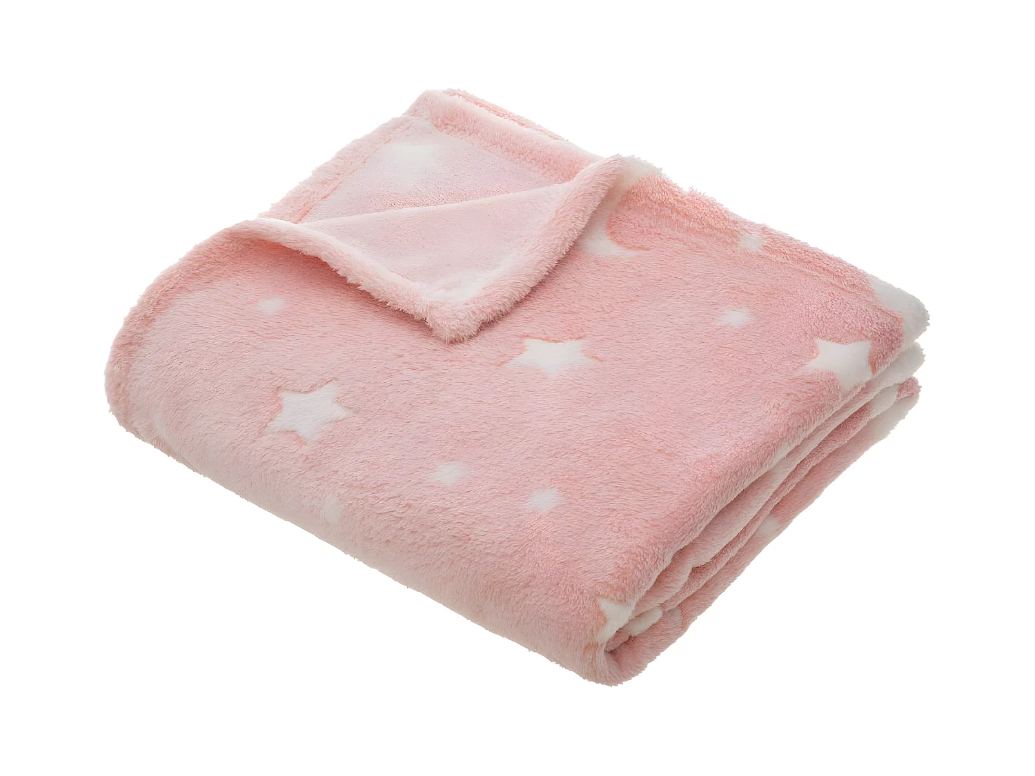 Plaid Phosphorescent Enfant "Reka" 125x150cm Rose