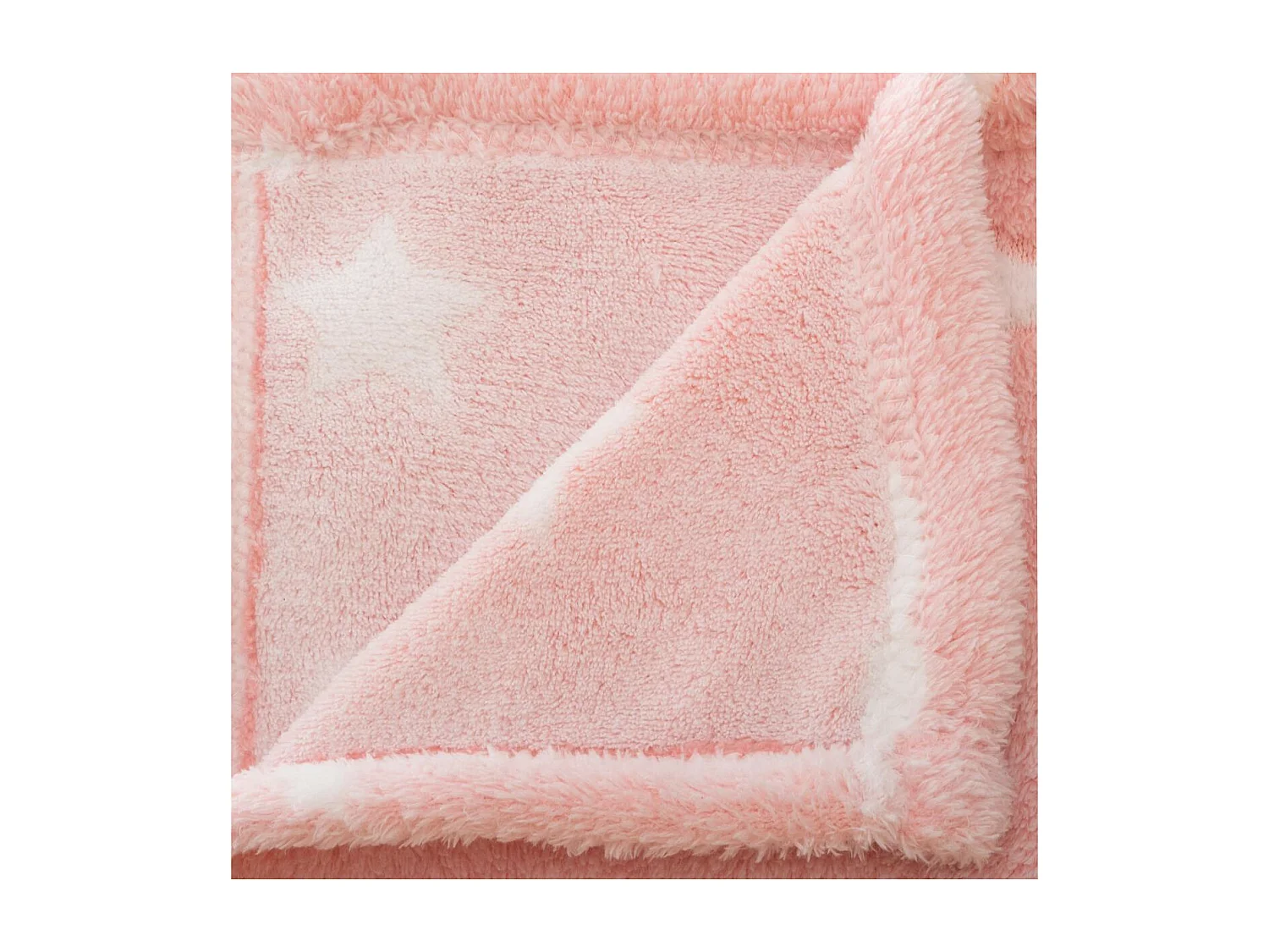 Plaid Phosphorescent Enfant "Reka" 125x150cm Rose