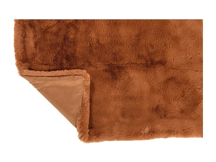 Plaid Imitation Fourrure "Cutie" 130x180cm Sienna