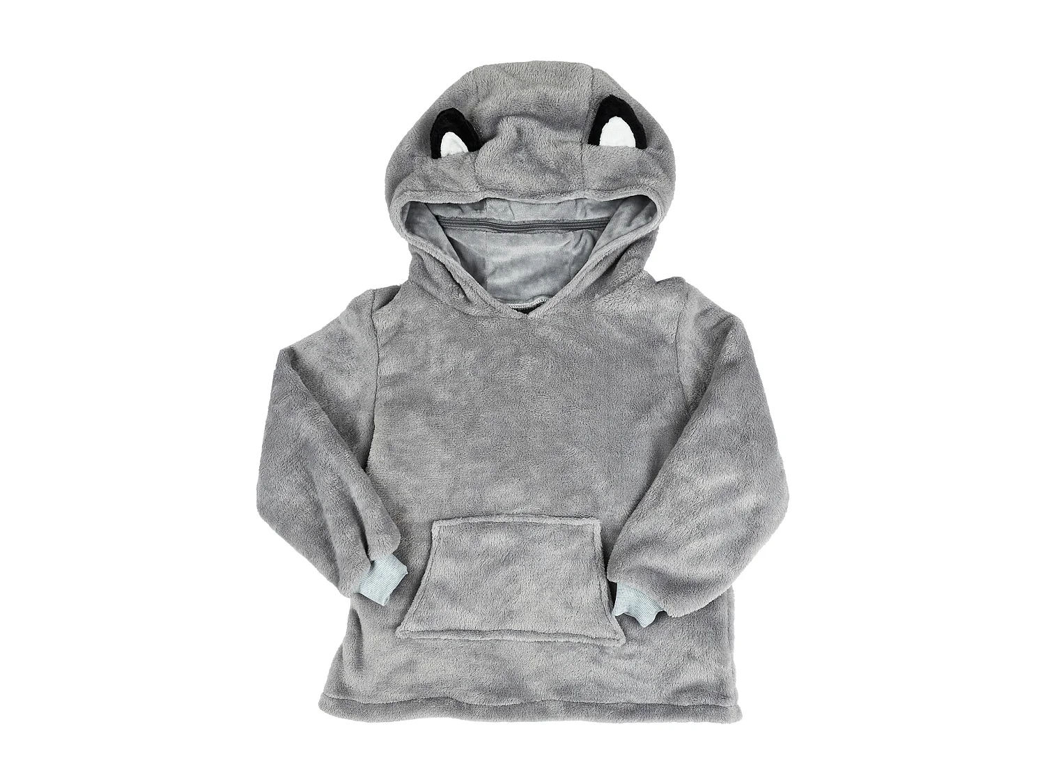 Sweat A Capuche Enfant Loup Gris Kawaii M8