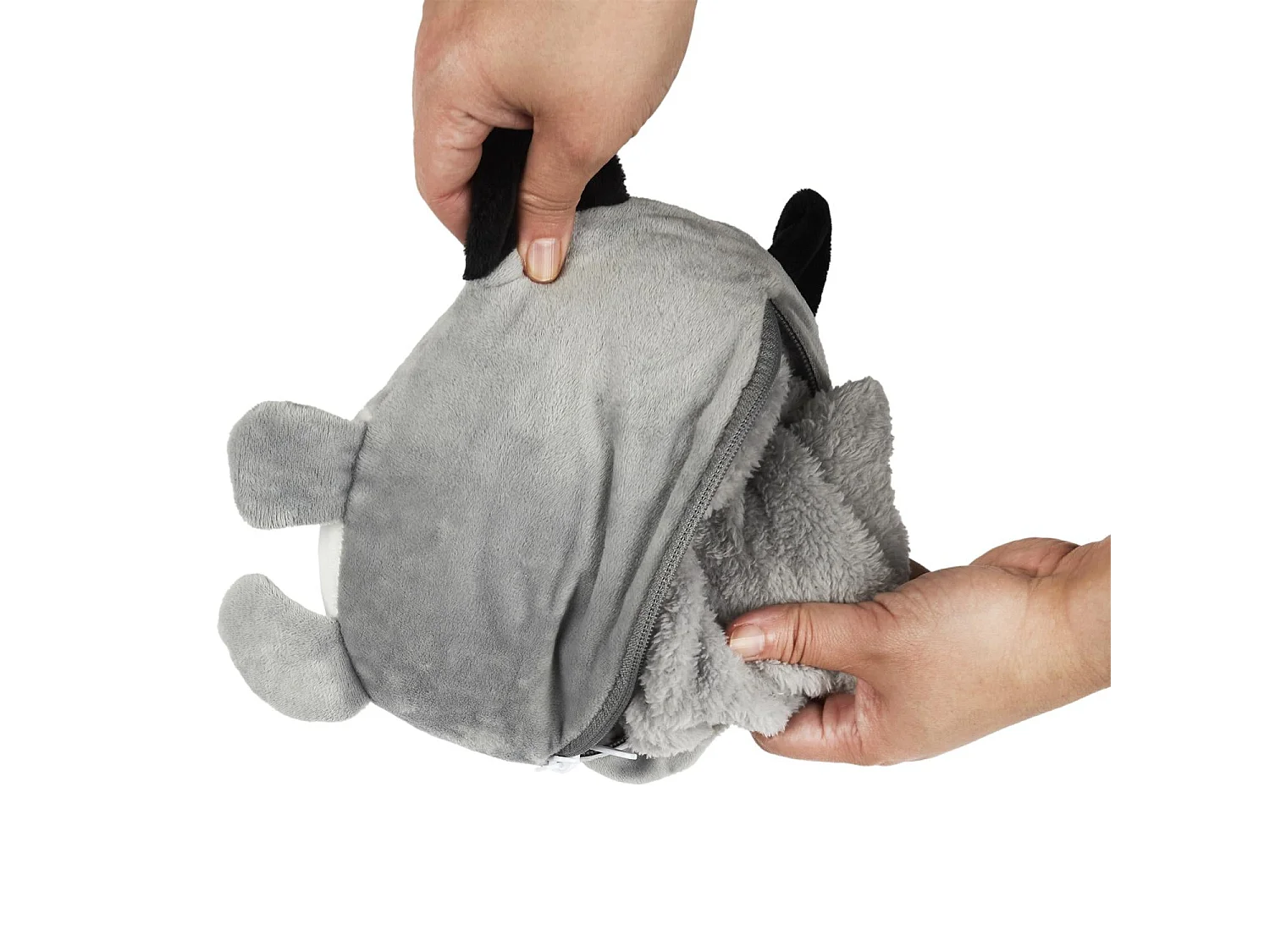 Sweat A Capuche Enfant Loup Gris Kawaii M8