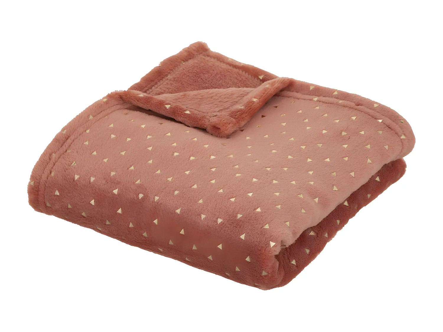 Plaid Flanelle Enfant "Berlingot" 75x100cm Terracotta
