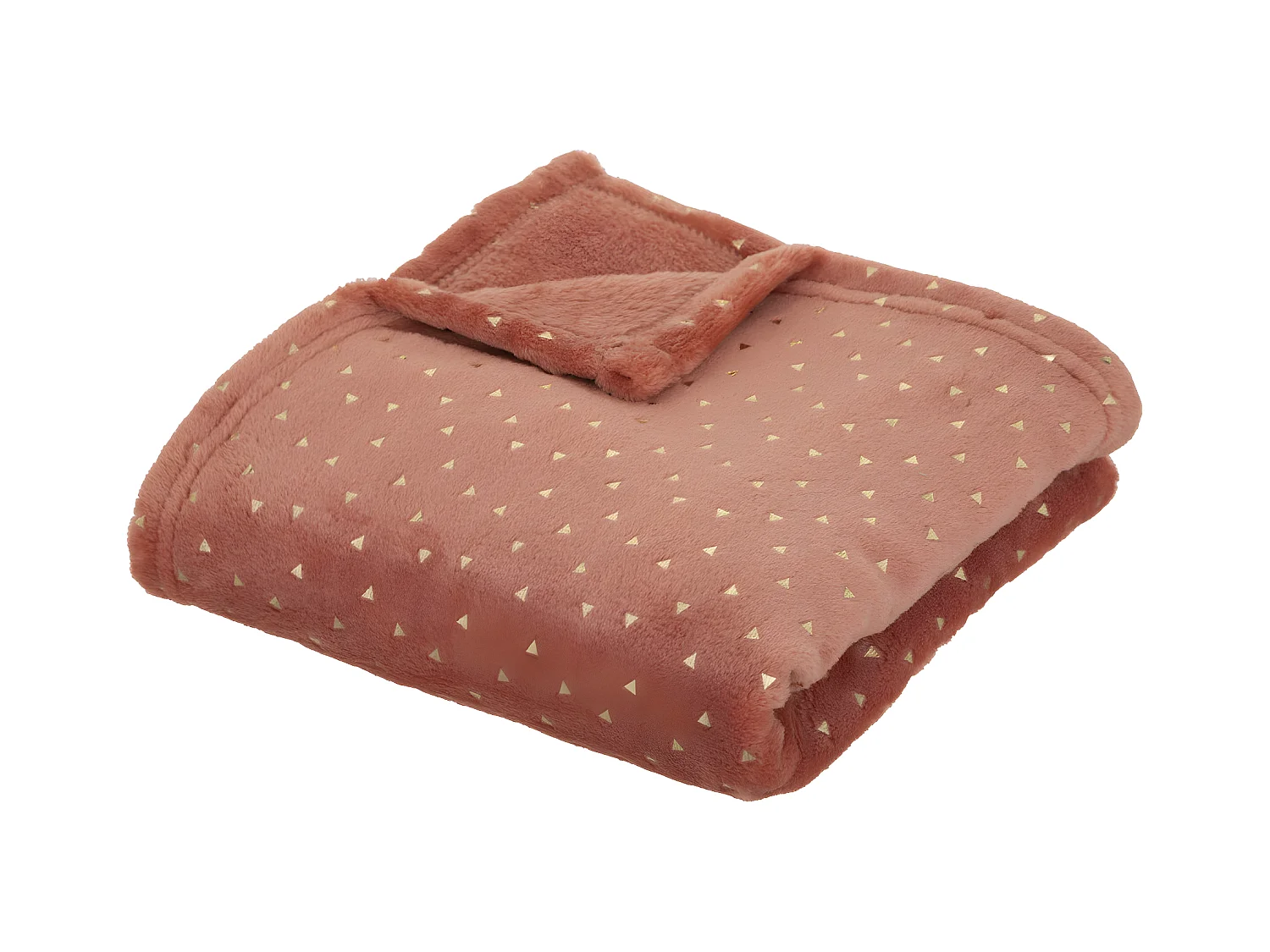 Plaid Flanelle Enfant "Berlingot" 75x100cm Terracotta
