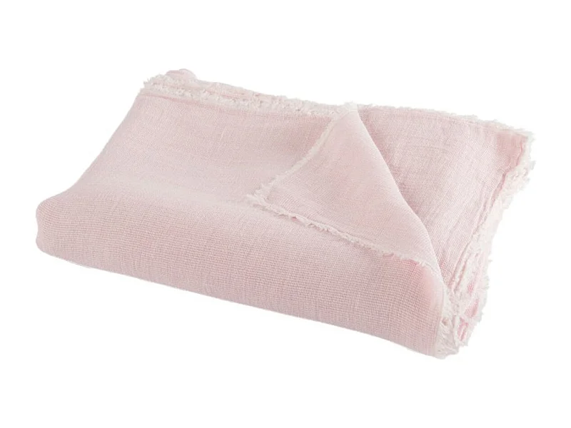 Plaid Délavé "Faded" 150x200cm Rose