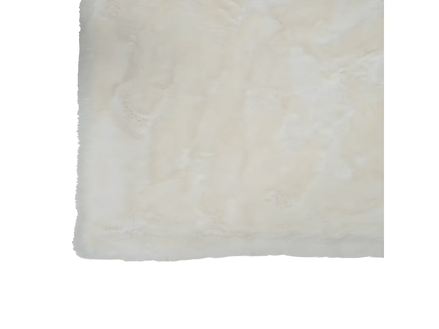 Plaid Imitation Fourrure "Cutie" 130x180cm Blanc