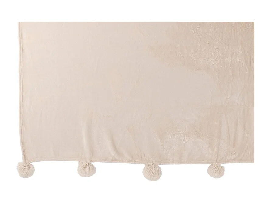 Manta de tela crema 170x130x1 cm