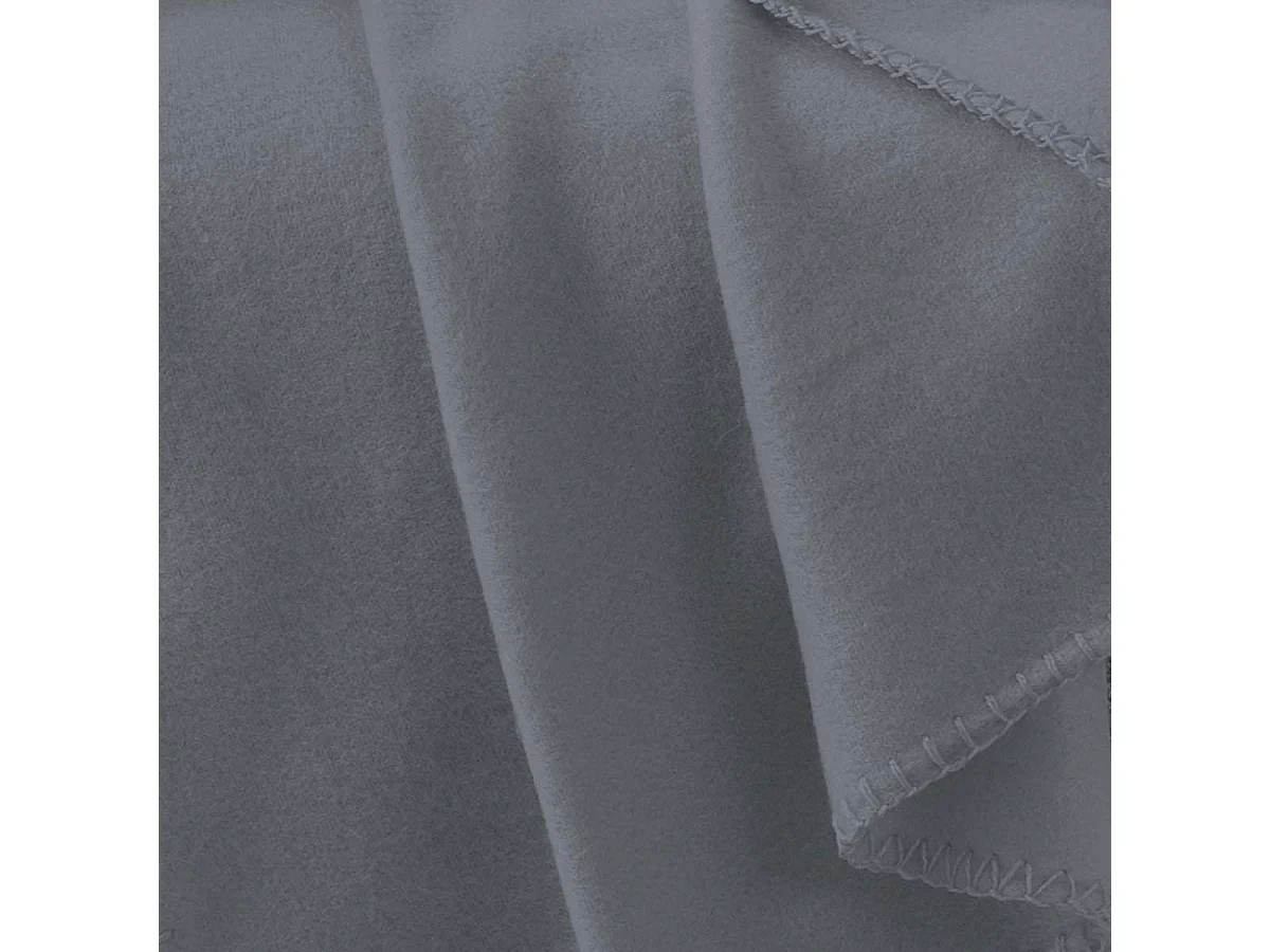 Plaid Polaire "Milou" 125x150cm Anthracite