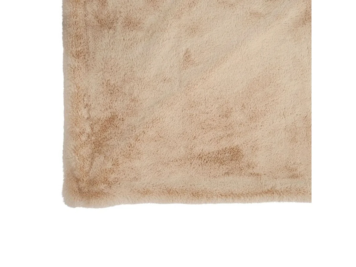 Plaid Imitation Fourrure "Cutie" 130x180cm Beige