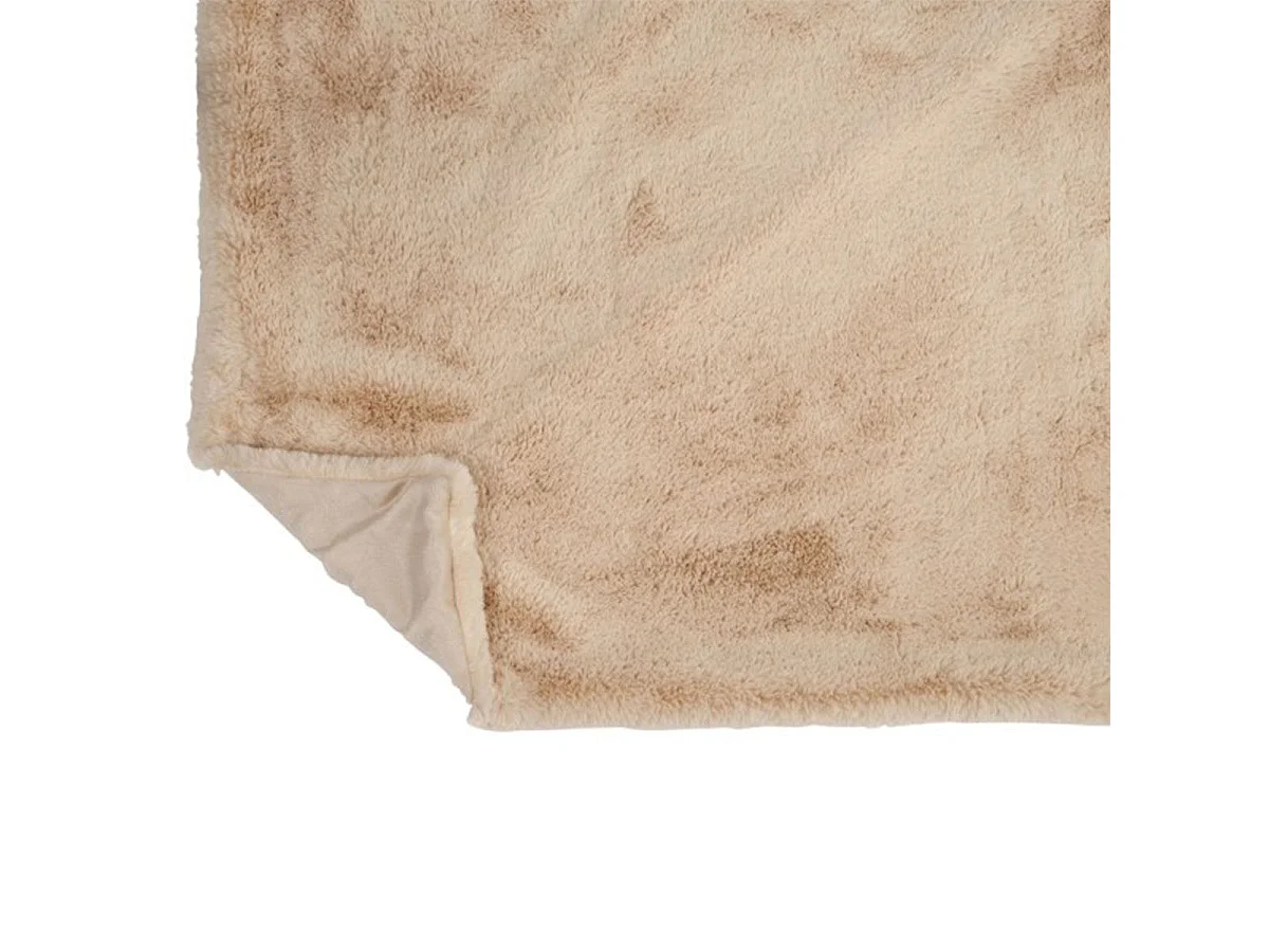 Plaid Imitation Fourrure "Cutie" 130x180cm Beige