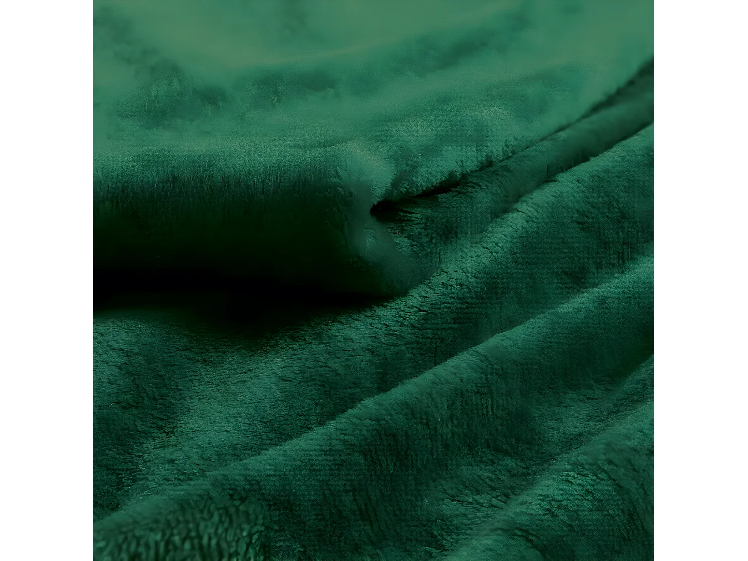 Plaid Uni en Flanelle "Flanou" 125x150cm Vert