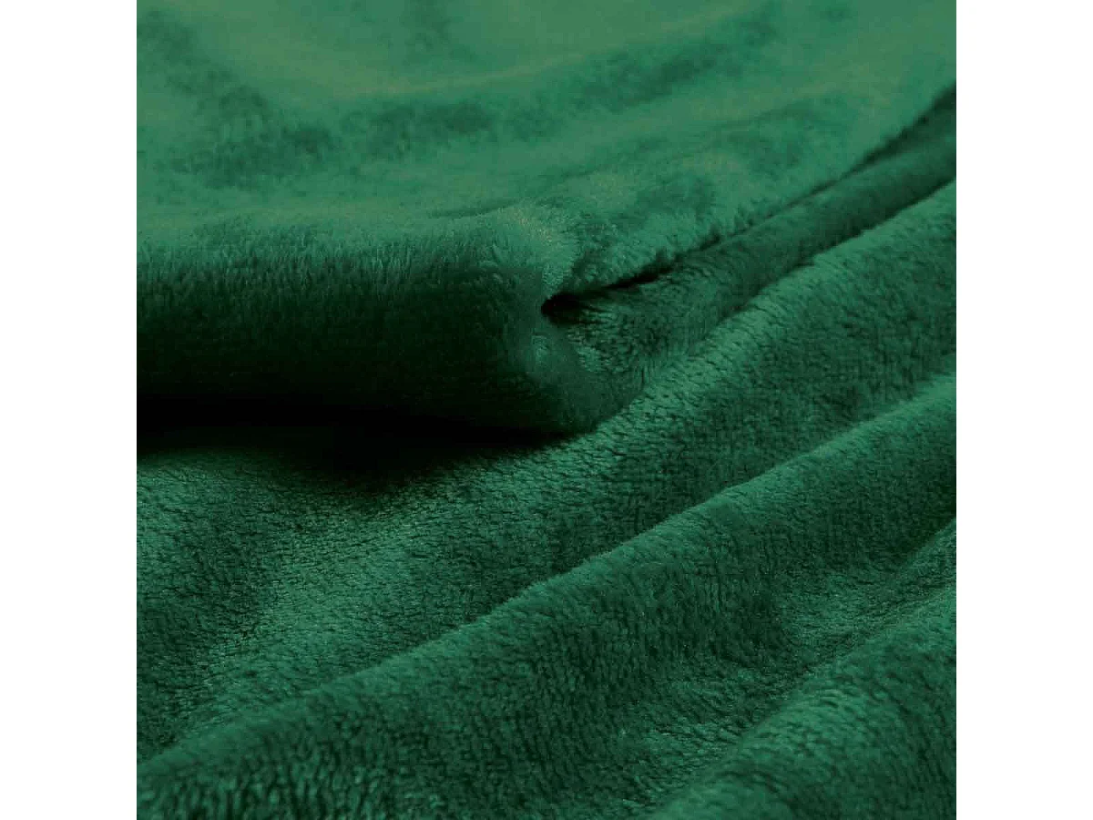 Plaid Uni en Flanelle "Flanou" 125x150cm Vert