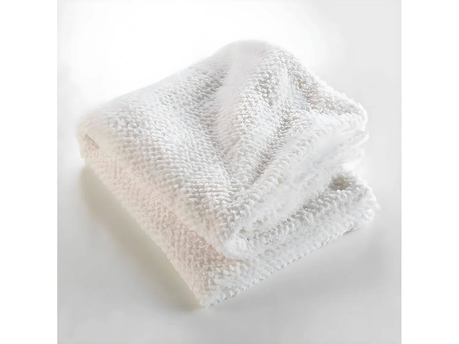 Plaid Imitation Fourrure "Icerbeg" 180x220cm Naturel