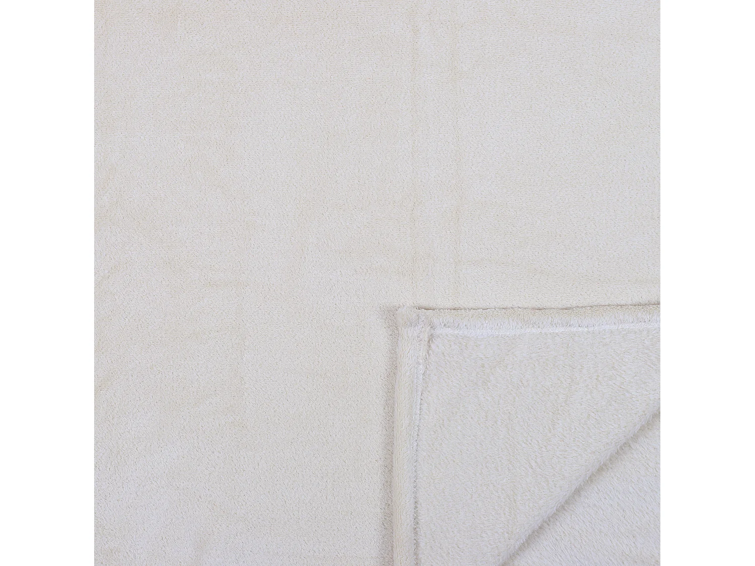 Plaid Microfibre Beige 125x150cm Beige