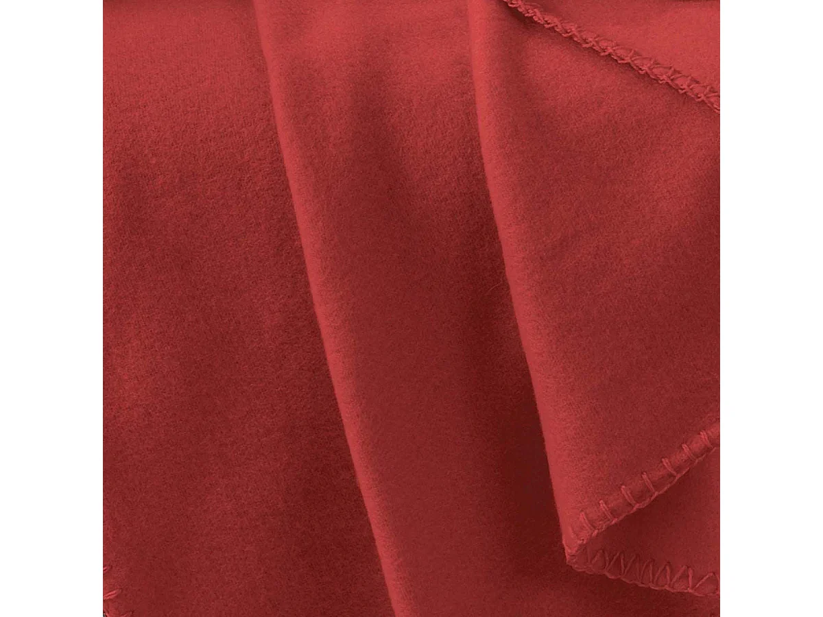 Plaid Polaire "Milou" 125x150cm Rouge
