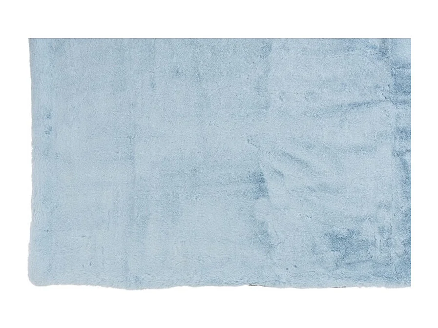Manta de poliéster azul claro 180x130 cm