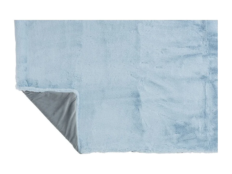 Manta de poliéster azul claro 180x130 cm