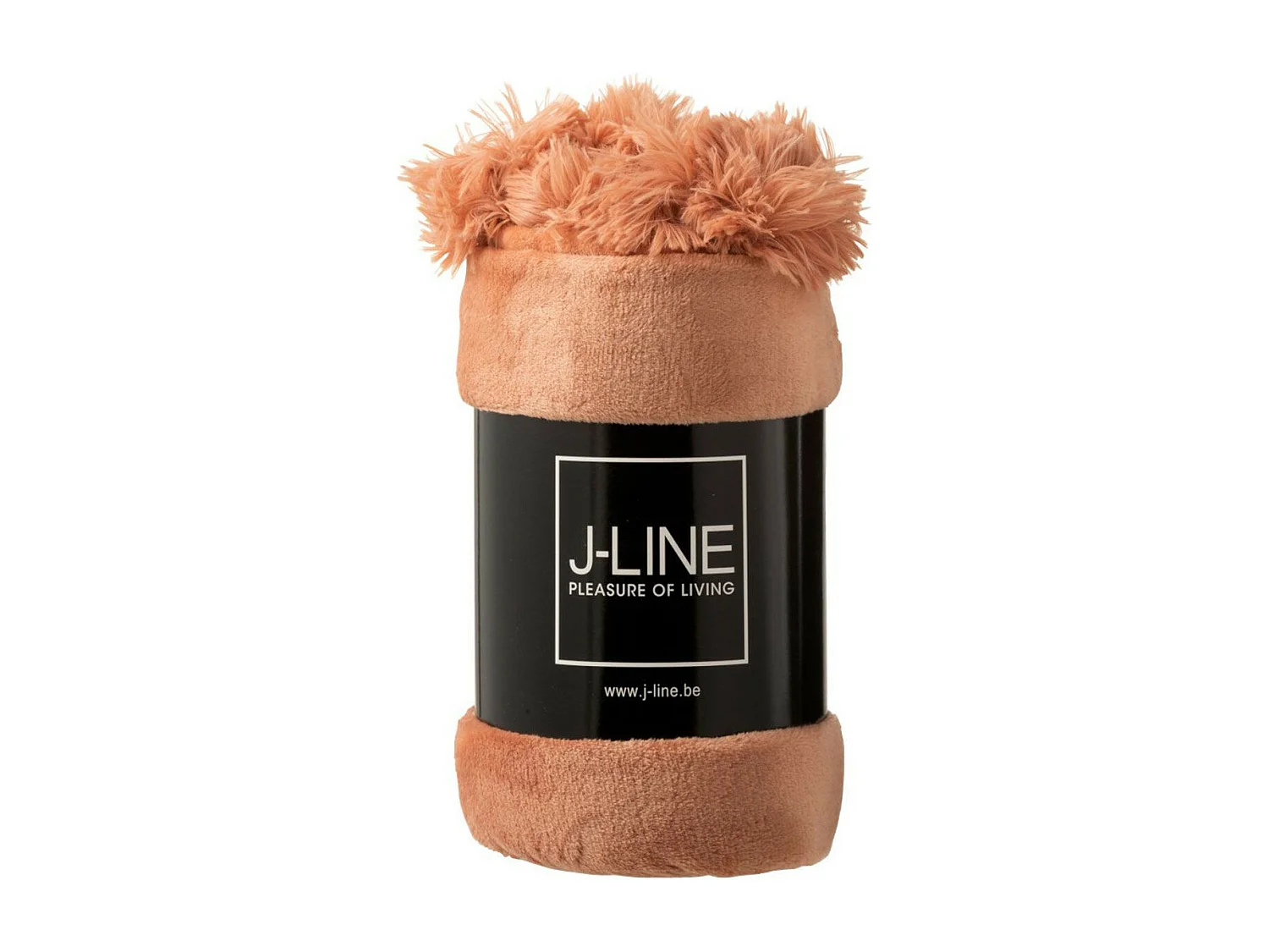 Plaid Déco à Pompons "Polyes" 130x170cm Vieux Rose