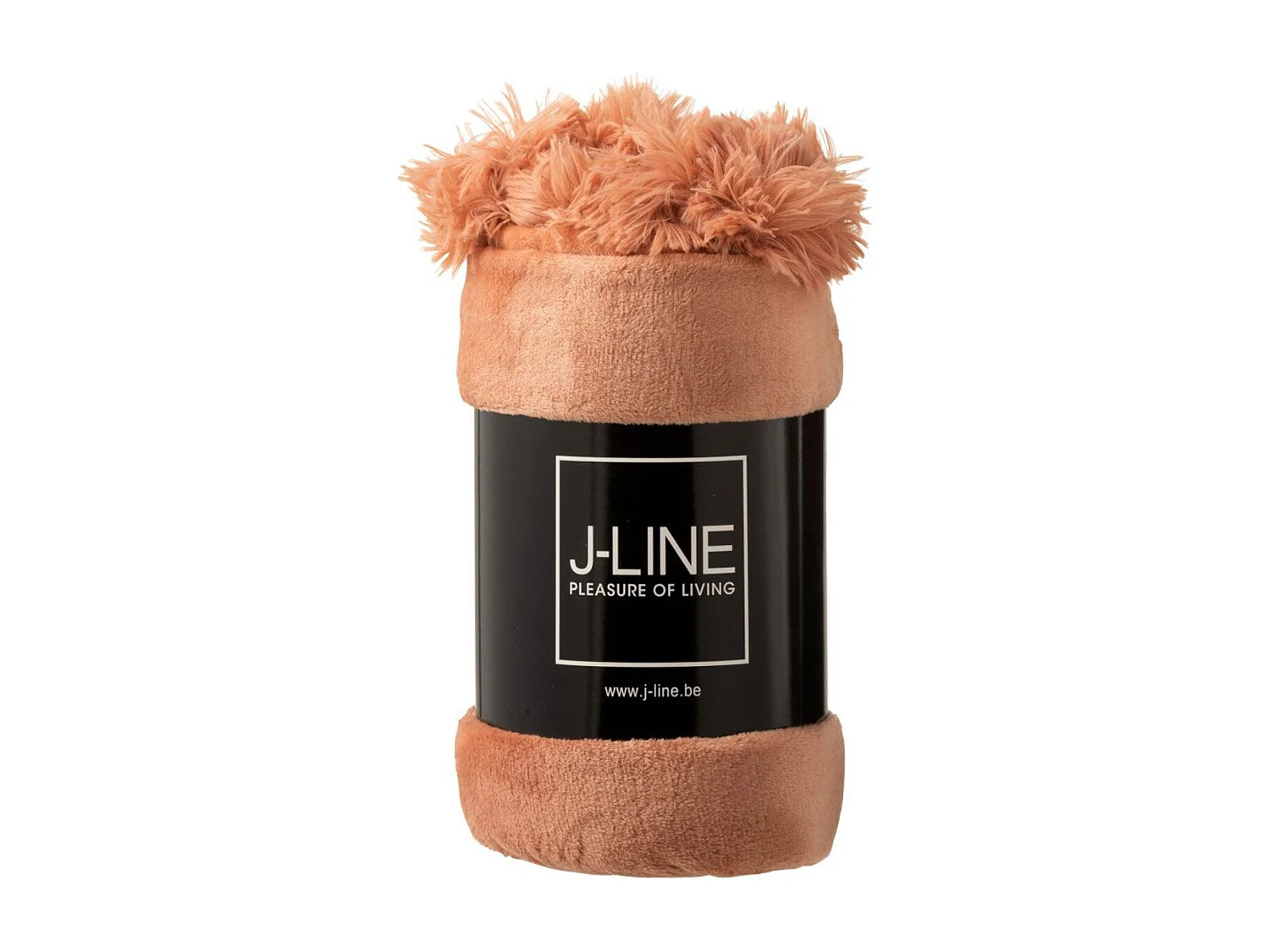 Plaid Déco à Pompons "Polyes" 130x170cm Vieux Rose