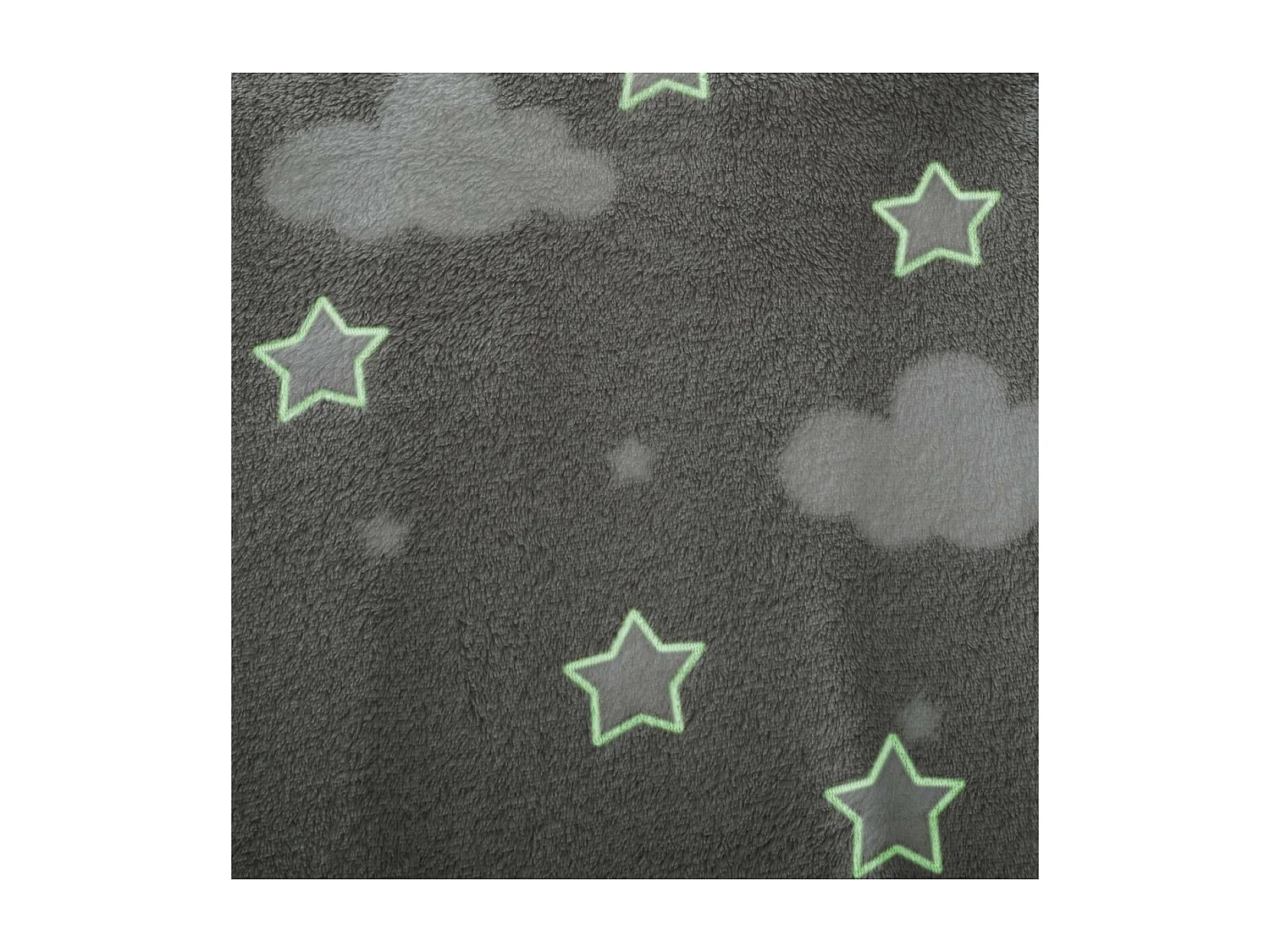 Plaid Phosphorescent Enfant "Reka" 125x150cm Gris