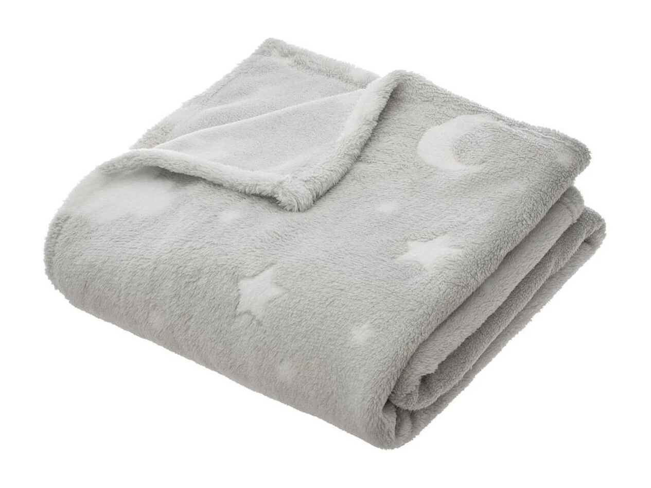 Plaid Phosphorescent Enfant "Reka" 125x150cm Gri