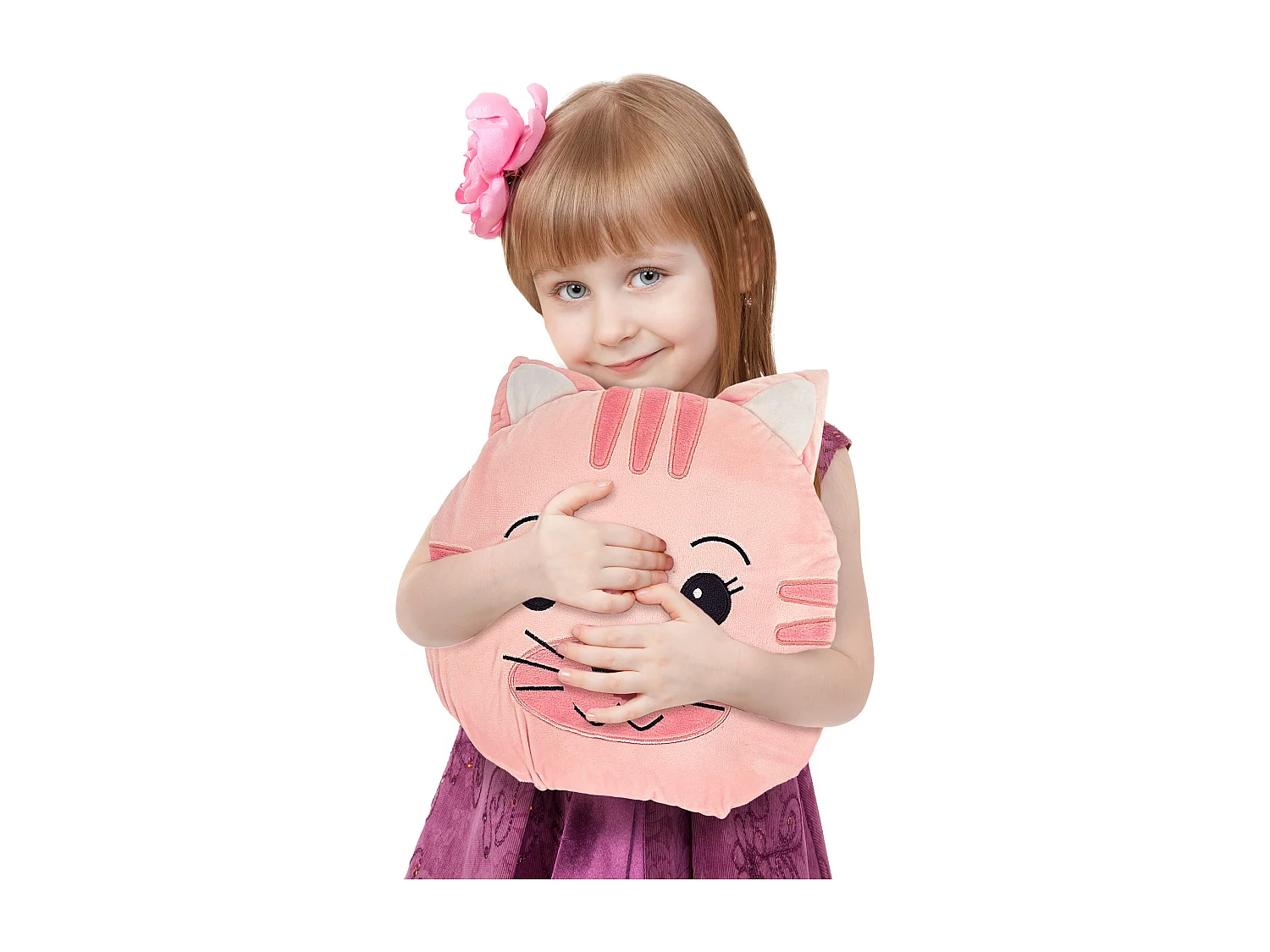 Couverture Convertible Chat 110x150cm Rose