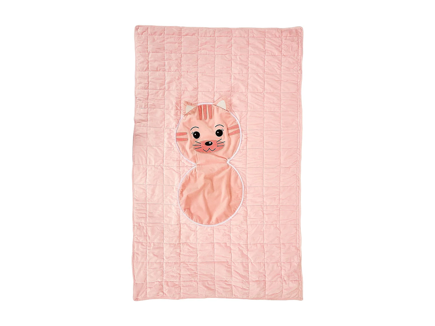 Couverture Convertible Chat 110x150cm Rose