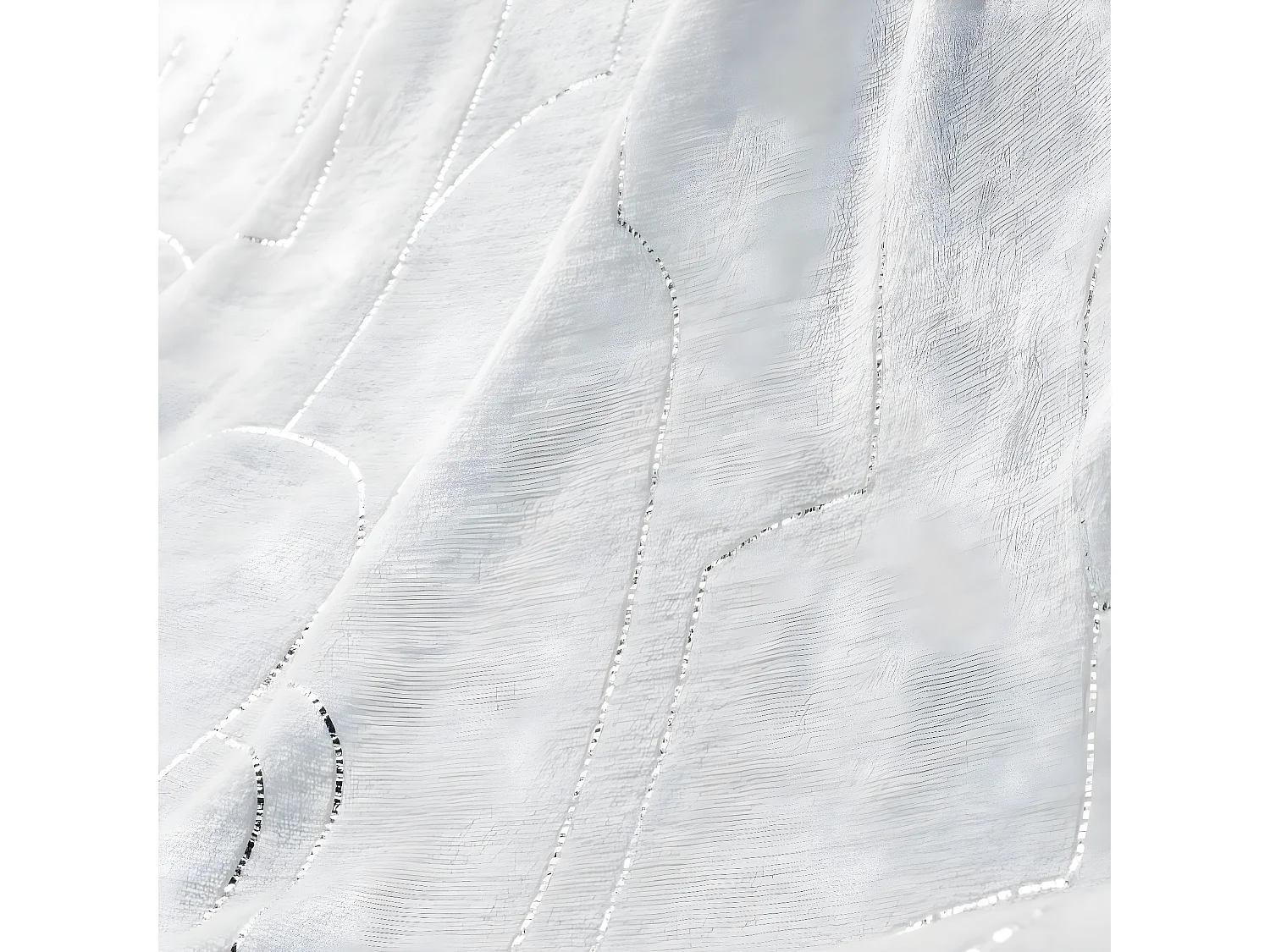 Plaid Imprimé "Domea" 125x150cm Blanc