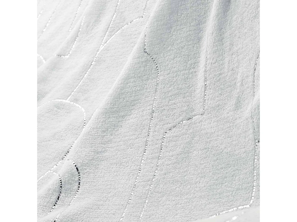 Plaid Imprimé "Domea" 125x150cm Blanc