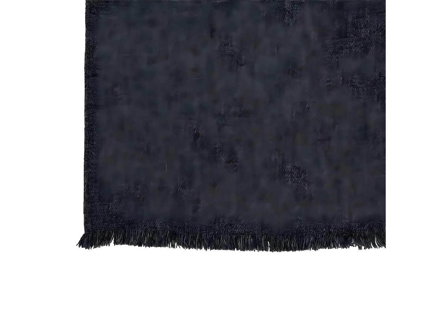 Plaid Déco en Coton "Edud" 130x170cm Bleu