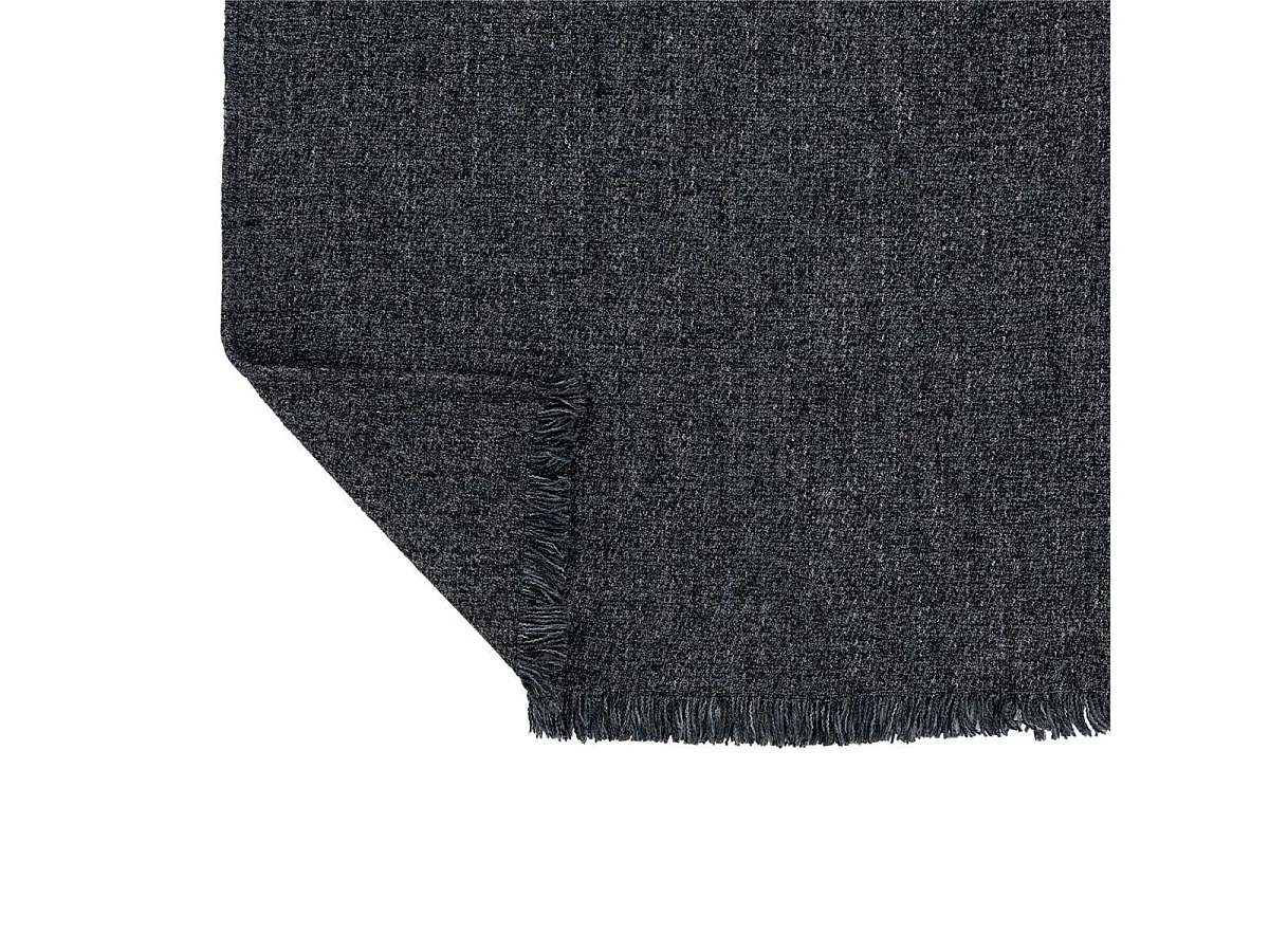 Plaid Déco en Coton "Edud" 130x170cm Bleu