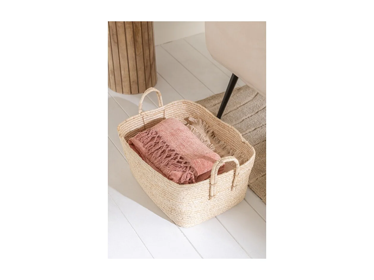 Plaid "Floche Viscose" 21x32cm Saumon