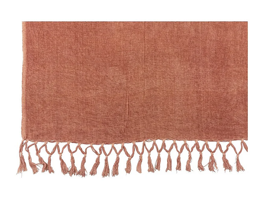 Plaid "Floche Viscose" 21x32cm Saumon