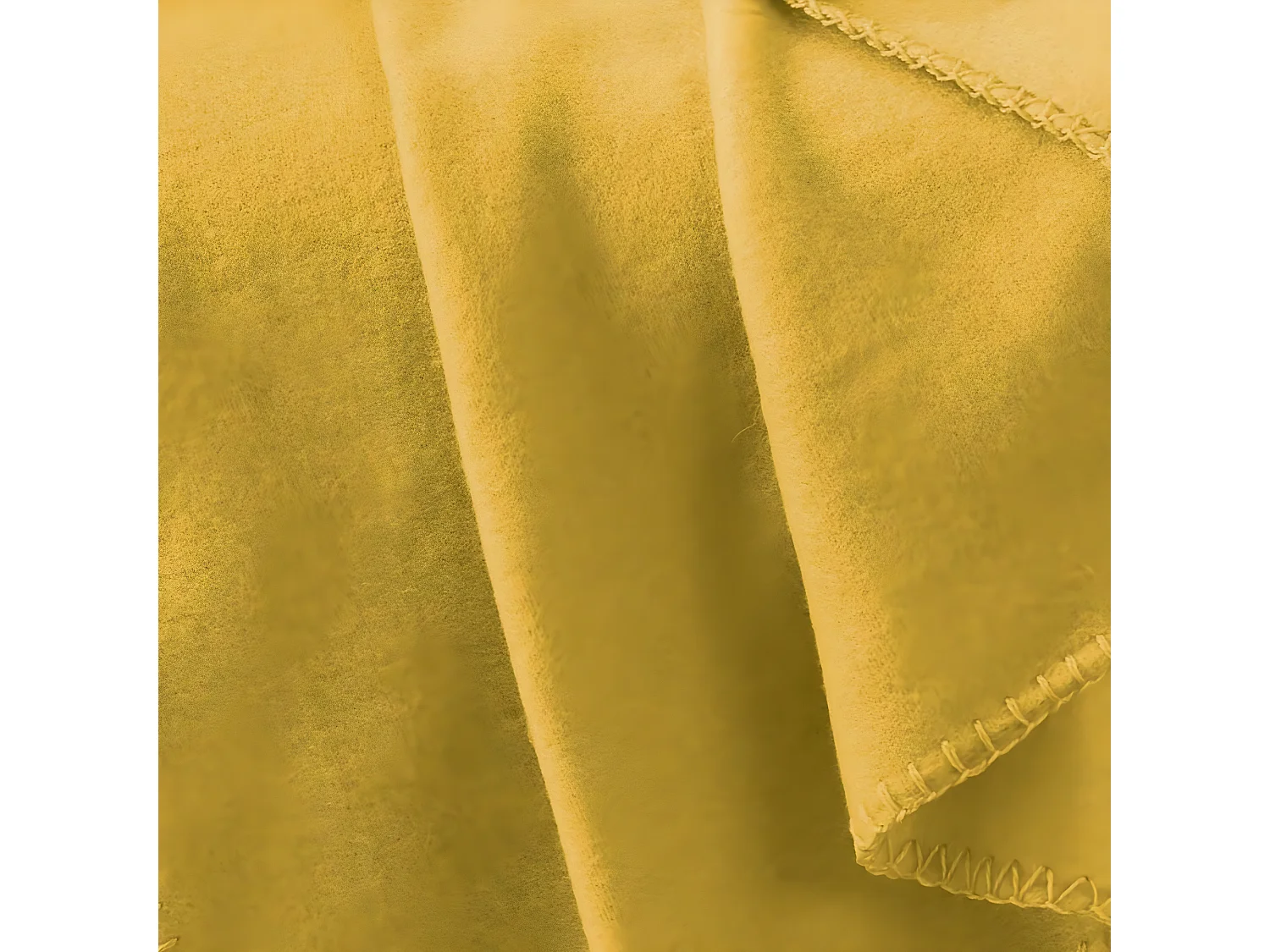 Plaid Polaire "Milou" 125x150cm Jaune