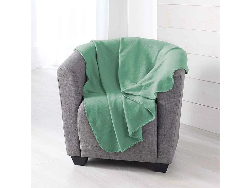 Plaid Polaire "Milou" 125x150cm Sauge