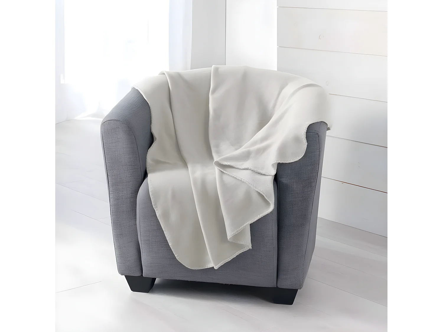 Plaid Polaire "Milou" 125x150cm Naturel